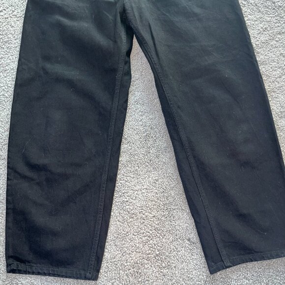 COS BARREL JEANS IN WASHED BLACK - 5 POCKET BUTTON FLY - WOMEN'S SIZE 32R - EUC - Picture 3 of 15